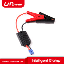 Emergency car battery booster 12v portable power pack with smart battery clamps